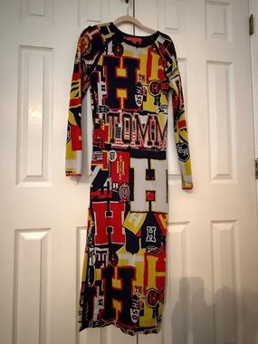 Tommy Hilfiger Collection Graphic Crewneck - Navy with Yellow, Red, White